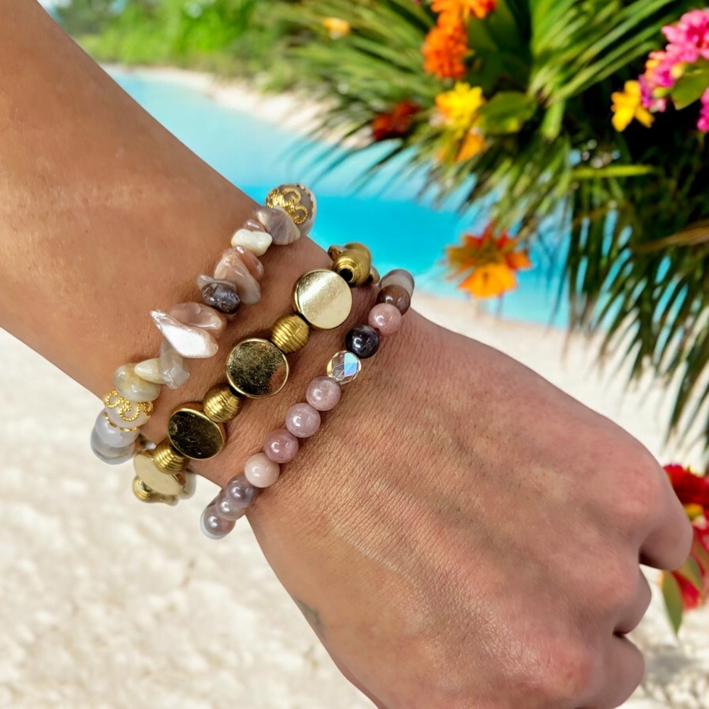 Stacked bracelets